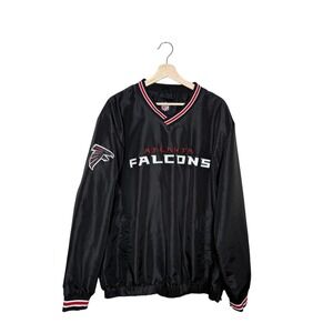 Atlanta Falcons NFL V Neck‎ Pullover Windbreaker Jacket Men's XL